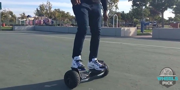 ride a hoverboard Spinning In A Circle