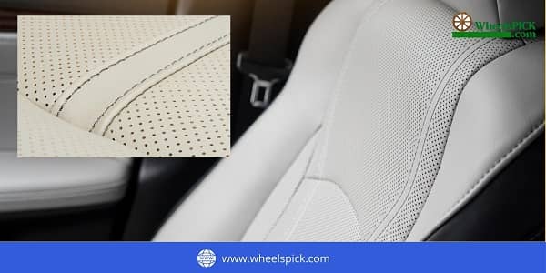 Clean Perforated and White Leather Seats